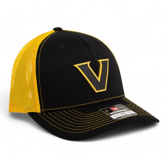 Vanderbilt Commodores Black 3D Snapback Trucker Hat- Black/ Gold - Picture 1 of 3